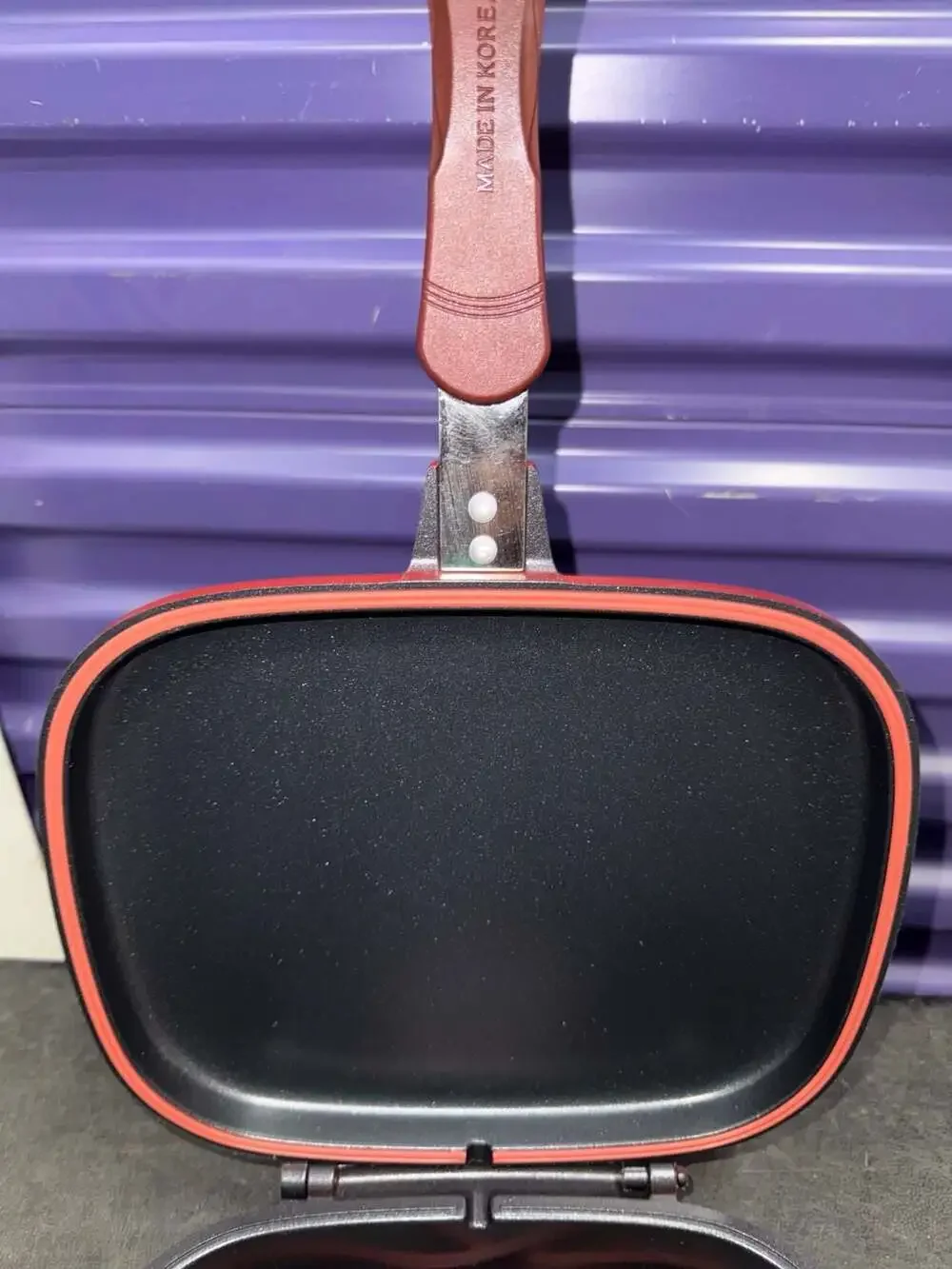 Happycall Double Pan Standard Red Non-Stick Grill Pan